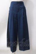 axes femme / サイド切替チャイナ釦パンツ  紺 Y-25-06-18-111-AX-PA-SZ-ZY