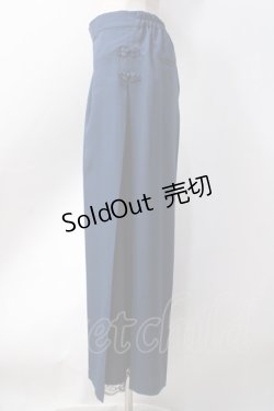 画像2: axes femme / サイド切替チャイナ釦パンツ  紺 Y-25-06-18-111-AX-PA-SZ-ZY