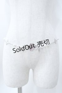axes femme / 紫陽花×パールチェーンベルト   Y-25-06-18-018-AX-ZA-SZ-ZY