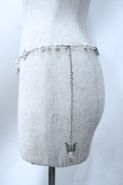 画像2: axes femme / 紫陽花×パールチェーンベルト   Y-25-06-18-018-AX-ZA-SZ-ZY