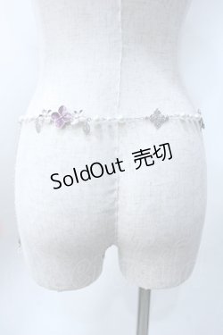 画像3: axes femme / 紫陽花×パールチェーンベルト   Y-25-06-18-018-AX-ZA-SZ-ZY