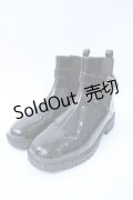 axes femme / サイドゴアベルトレインブーツ  黒 Y-25-06-18-029-AX-SH-SZ-ZY