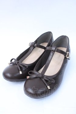 画像1: m petit by misako / AMTストラップレインパンプス L ブラウン Y-25-06-18-031-LO-SH-SZ-ZY