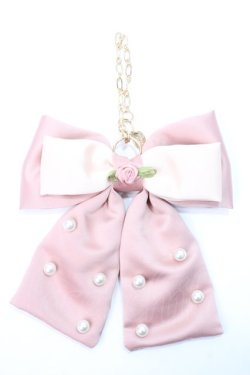 画像1: m petit by misako / NINA’sコラボバッグチャーム  ピンク Y-25-06-18-004-LO-ZA-SZ-ZY