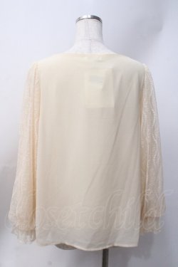 画像3: axes femme / 袖レースプルオーバー  生成り Y-25-06-20-035-AX-TO-SZ-ZY