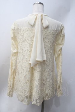 画像3: axes femme POETIQUE / BIGリボンレースプルオーバー  生成り Y-25-06-20-036-AX-TO-SZ-ZY