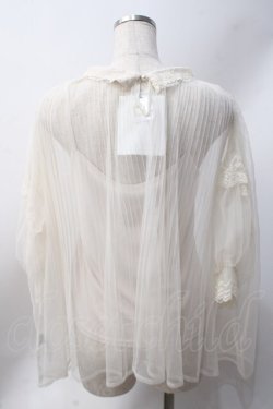 画像3: axes femme POETIQUE / チュールボリューム袖ブラウス  生成り Y-25-06-20-037-AX-BL-SZ-ZY