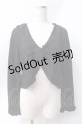 axes femme / レース使いボレロ  黒 Y-25-06-20-040-AX-TO-SZ-ZY