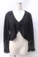 画像1: axes femme / レース使いボレロ  黒 Y-25-06-20-040-AX-TO-SZ-ZY (1)