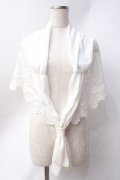 axes femme kawaii / シャルロットショール  白 Y-25-06-20-043-AX-ZA-SZ-ZY