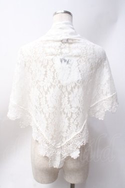 画像2: axes femme kawaii / シャルロットショール  白 Y-25-06-20-043-AX-ZA-SZ-ZY