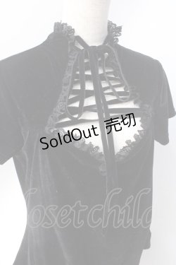 画像3: KILL STAR / MALADY LACE-UP TOP L ブラック Y-25-06-20-046-PU-TO-SZ-ZY