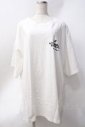 RNA / ロゴメガBIGTシャツ  白 Y-25-06-20-047-PU-TO-SZ-ZY