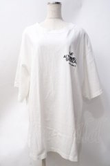 RNA / ロゴメガBIGTシャツ  白 Y-25-06-20-047-PU-TO-SZ-ZY