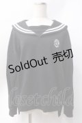 NieR Clothing / セーラースウェット  黒 Y-25-06-20-048-PU-TO-SZ-ZT337