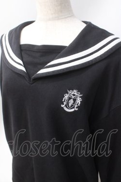 画像4: NieR Clothing / セーラースウェット  黒 Y-25-06-20-048-PU-TO-SZ-ZY