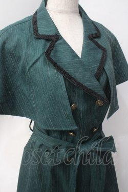 画像4: axes femme POETIQUE / ケープ付ロングベスト  グリーン Y-25-06-20-052-AX-TO-SZ-ZY