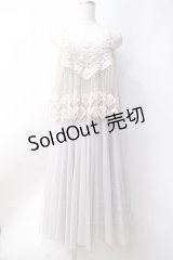 axes femme / レース重ねワンピース  グレー Y-25-06-20-056-AX-OP-SZ-ZY
