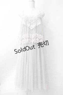 画像1: axes femme / レース重ねワンピース  グレー Y-25-06-20-056-AX-OP-SZ-ZY