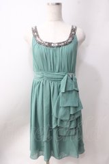 axes femme / ビジュー付きパーティドレス  ミント Y-25-06-20-075-AX-OP-SZ-ZY