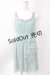 axes femme / ビジュー付きパーティドレス  ミント Y-25-06-20-075-AX-OP-SZ-ZT479