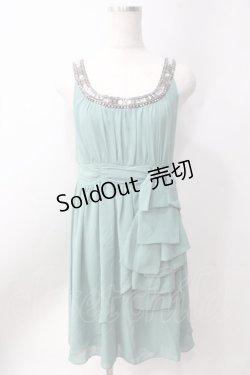 画像1: axes femme / ビジュー付きパーティドレス  ミント Y-25-06-20-075-AX-OP-SZ-ZT479
