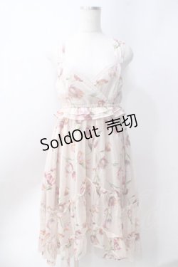 画像1: axes femme / チューリップ柄イレヘムワンピース  生成り Y-25-06-20-077-AX-OP-SZ-ZY