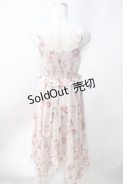 画像2: axes femme / チューリップ柄イレヘムワンピース  生成り Y-25-06-20-077-AX-OP-SZ-ZY