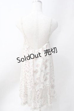 画像2: axes femme / フラワープリントキャミワンピース  生成り Y-25-06-20-083-AX-OP-SZ-ZY