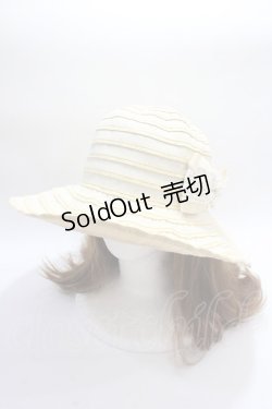 画像1: axes femme / リボン付きハット   Y-25-06-20-008-AX-AC-SZ-ZY