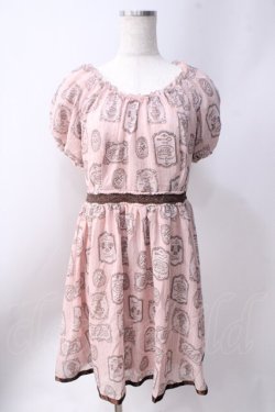 画像1: axes femme POETIQUE / ティーカップストライプワンピース  ピンク Y-25-06-20-090-AX-OP-SZ-ZY
