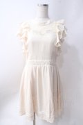 axes femme POETIQUE / 刺繍ワンピース  生成り Y-25-06-20-091-AX-OP-SZ-ZY