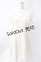 axes femme POETIQUE / 刺繍ワンピース  生成り Y-25-06-20-091-AX-OP-SZ-ZY