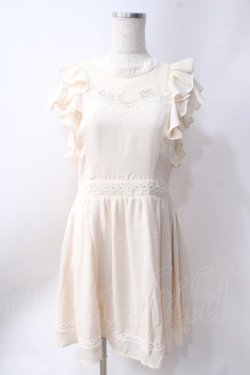 画像1: axes femme POETIQUE / 刺繍ワンピース  生成り Y-25-06-20-091-AX-OP-SZ-ZY