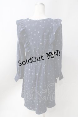 画像2: axes femme POETIQUE / 雪の結晶ワンピース  紺 Y-25-06-20-093-AX-OP-SZ-ZT072