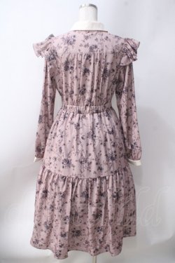 画像2: axes femme POETIQUE / トワルドジュイ風花柄ワンピース  ピンク Y-25-06-20-094-AX-OP-SZ-ZY