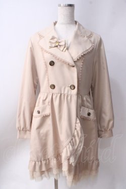 画像1: axes femme / レーシートレンチコート  ベージュ Y-25-06-20-098-AX-CO-SZ-ZY