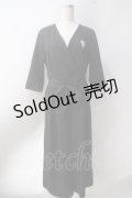 NieR Clothing / つなぎ風シャツパンツ  黒 Y-25-06-20-101-PU-OP-SZ-ZY