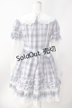 画像2: Angelic Pretty / Dolly Girl付け袖ワンピース(タータン)  サックス Y-25-06-20-104-AP-OP-SZ-ZY