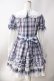 画像2: Angelic Pretty / Dolly Girl付け袖ワンピース(タータン)  サックス Y-25-06-20-104-AP-OP-SZ-ZY (2)