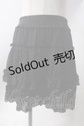 axes femme / ティアードミニスカート  黒 Y-25-06-20-106-AX-SK-SZ-ZY