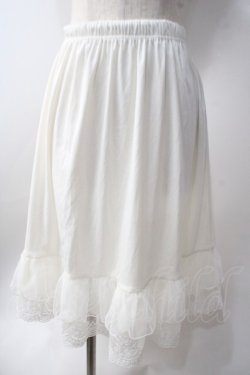 画像1: axes femme / インナーペチスカート  白 Y-25-06-20-107-AX-SK-SZ-ZY