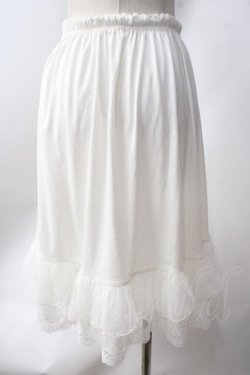 画像2: axes femme / インナーペチスカート  白 Y-25-06-20-107-AX-SK-SZ-ZY