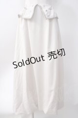axes femme / 衿デザインスカート  生成り Y-25-06-20-108-AX-SK-SZ-ZY