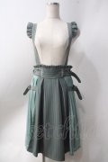 axes femme POETIQUE / サイドプリーツデザインスカート  グリーン Y-25-06-20-112-AX-SK-SZ-ZY