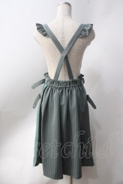 画像2: axes femme POETIQUE / サイドプリーツデザインスカート  グリーン Y-25-06-20-112-AX-SK-SZ-ZY