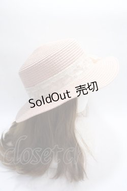 画像4: axes femme POETIQUE / リボン巻きカンカン帽  ピンク Y-25-06-20-009-AX-AC-SZ-ZY