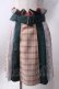 画像1: axes femme POETIQUE / チェック切り替スカート  グリーン×ベージュ Y-25-06-20-113-AX-SK-SZ-ZY (1)