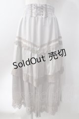 axes femme / サテンイレヘムスカート  グレー Y-25-06-20-115-AX-SK-SZ-ZY