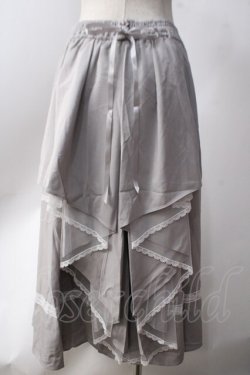 画像2: axes femme / アンプルフリルスカート  グレー Y-25-06-20-116-AX-SK-SZ-ZY